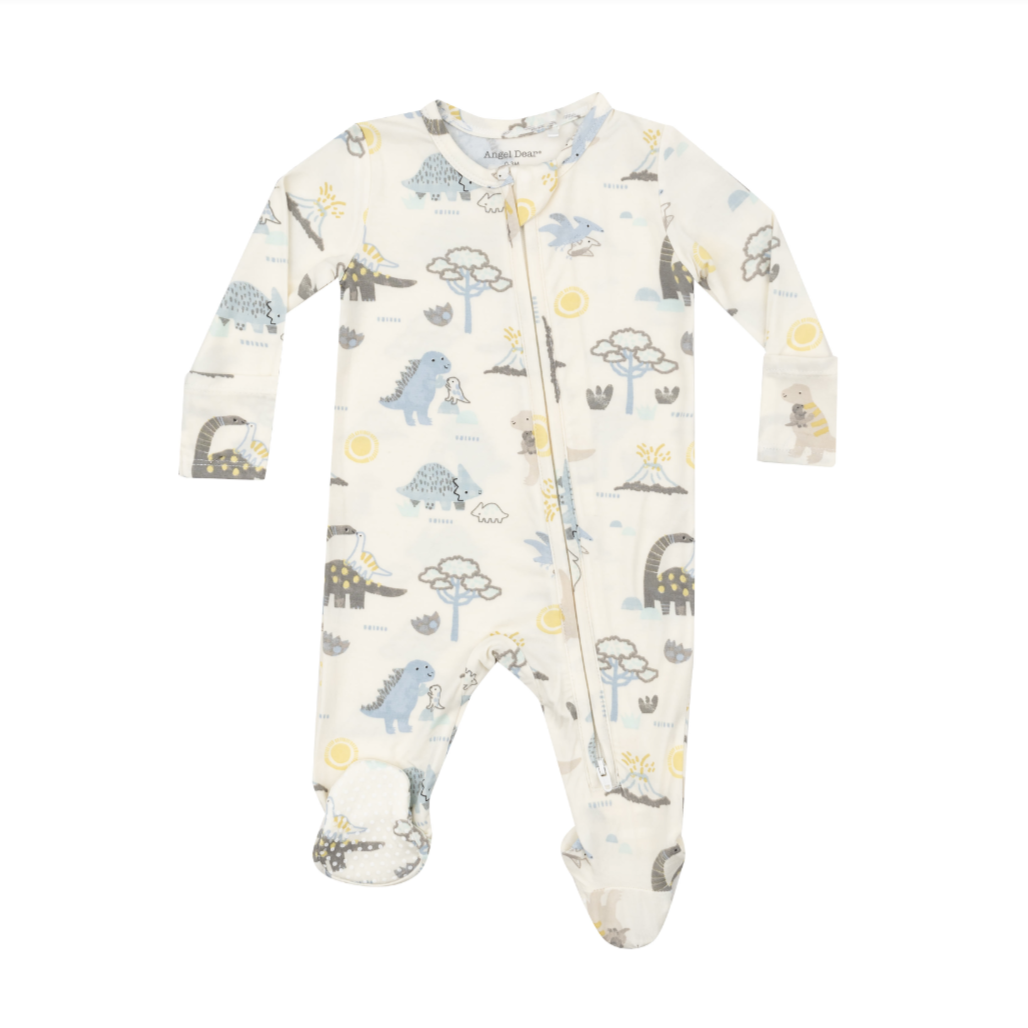 Baby Love Dinos 2-Way Zipper Footie