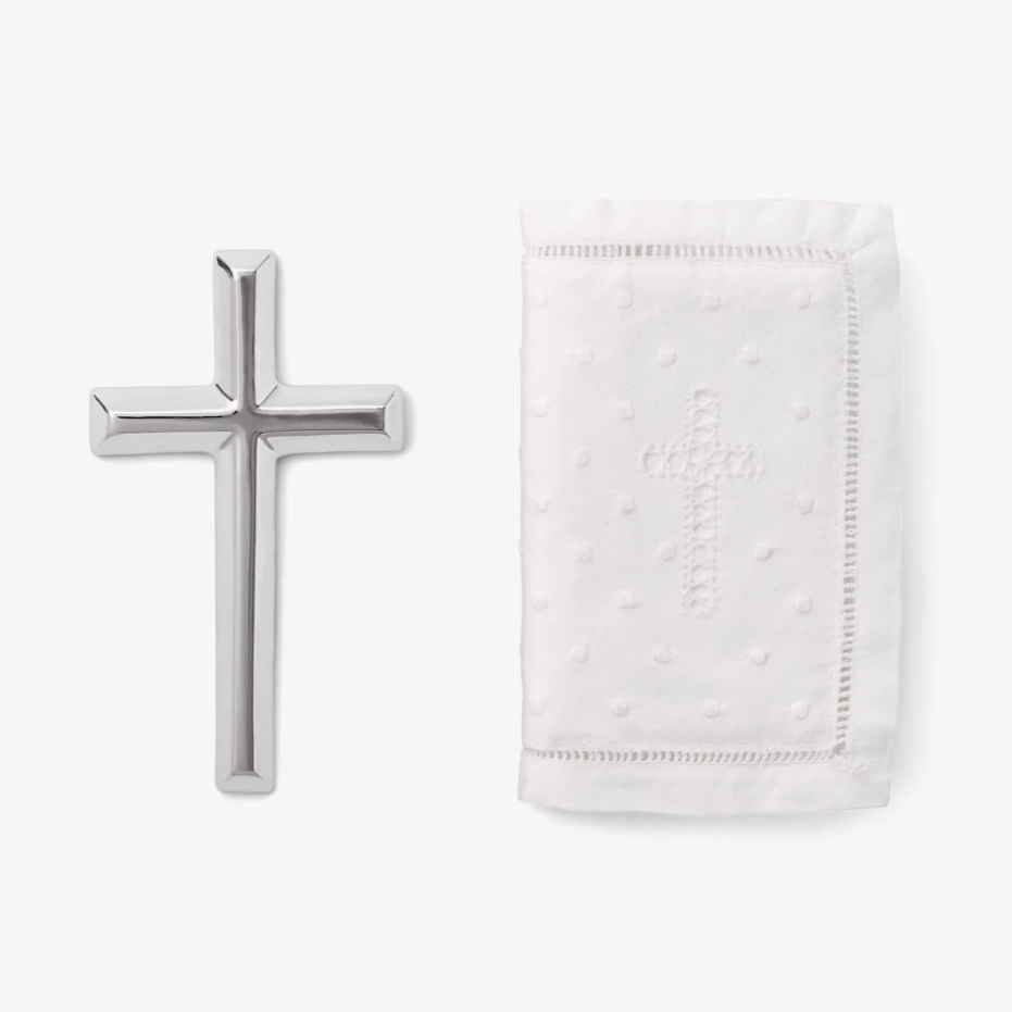 Heirloom Bible and Cross Christening Gift Set