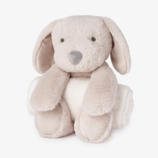 Puppy Bedtime Huggie Plush Toy with Blanket