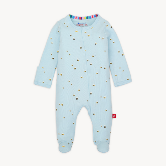 Honey Hill Organic Cotton Magnetic Footie