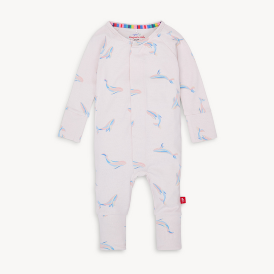 I Whale Always Love You Modal Magnetic Convertible Grow With Me Coverall