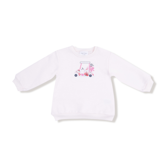 Puffy Oversized Sweatshirt - Pink Golf