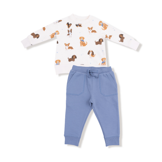 Raglan Sweatshirt + Jogger Set - Best Friends Dogs