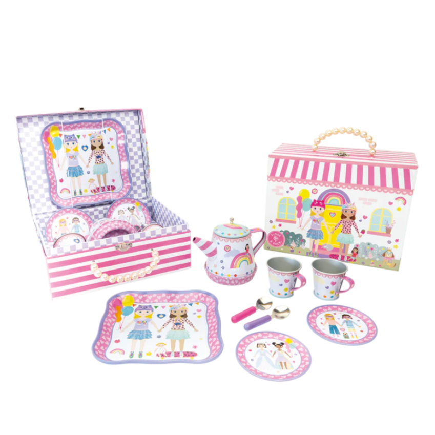 Musical Tin Tea Set - Best Friends