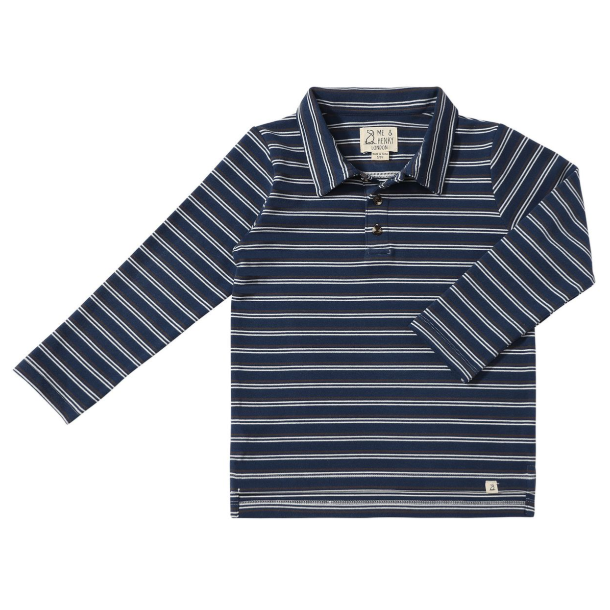 Spencer Polo - Navy/White