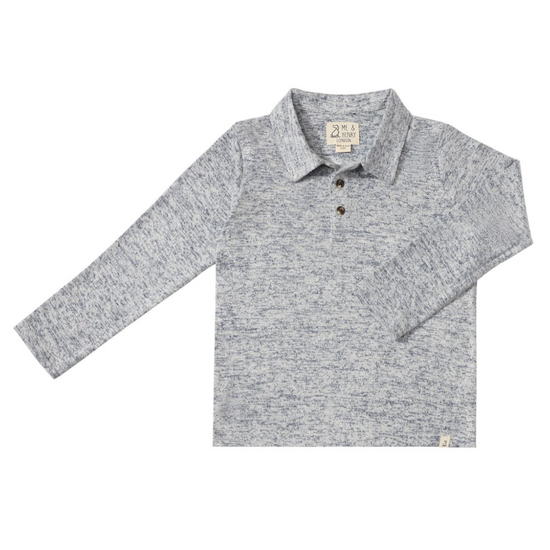 Spencer Polo - Heathered Navy