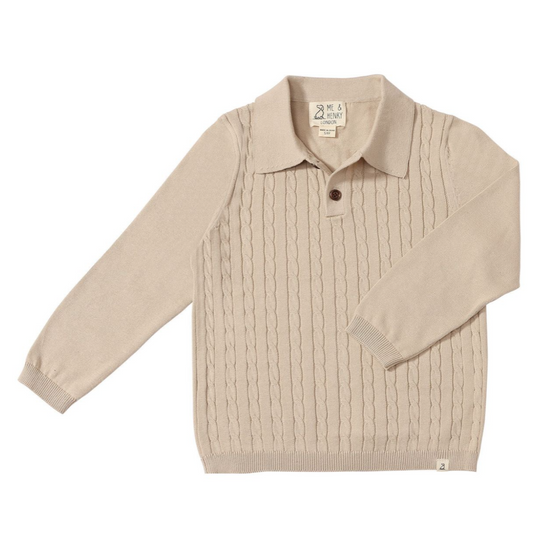 Christian Cable Polo - Beige