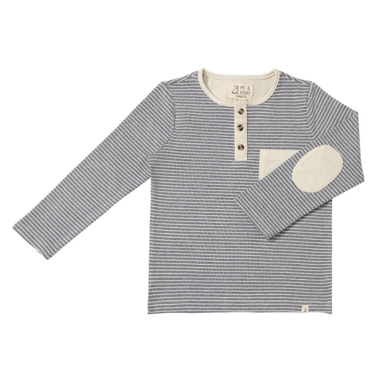 Linden Henley - Grey & White Stripe