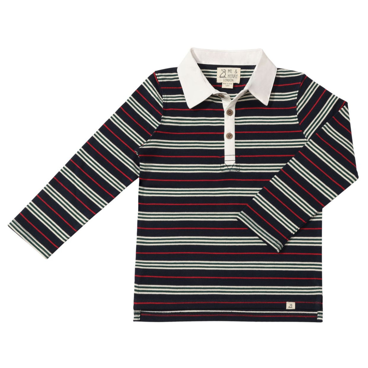 Rupert Rugby - Red & Navy Stripe