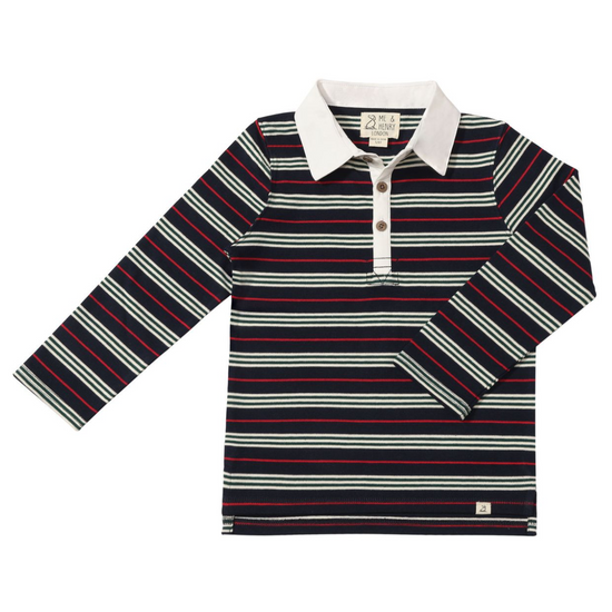Rupert Rugby - Red & Navy Stripe