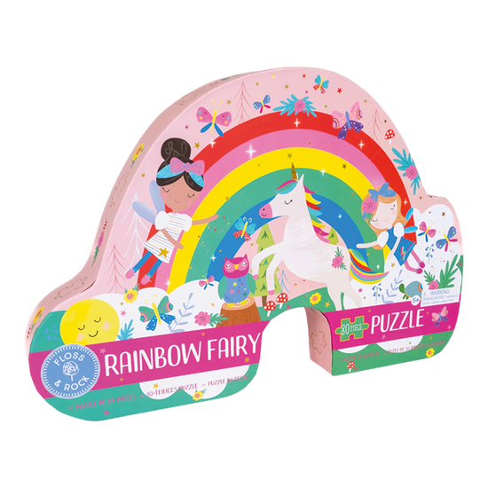 Rainbow Fairy Shaped 80-Piece Puzzle