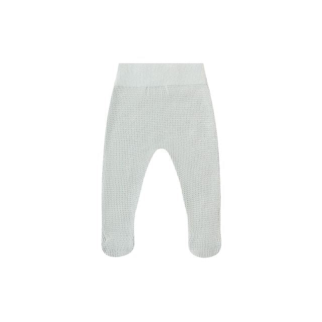 Footed Knit Pant - Ice Blue