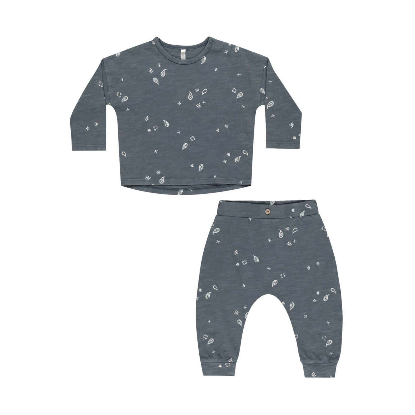 Long Sleeve Tee + Pant Set - Paisley