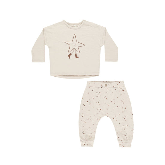 Long Sleeve Tee + Pant Set - Twinkle