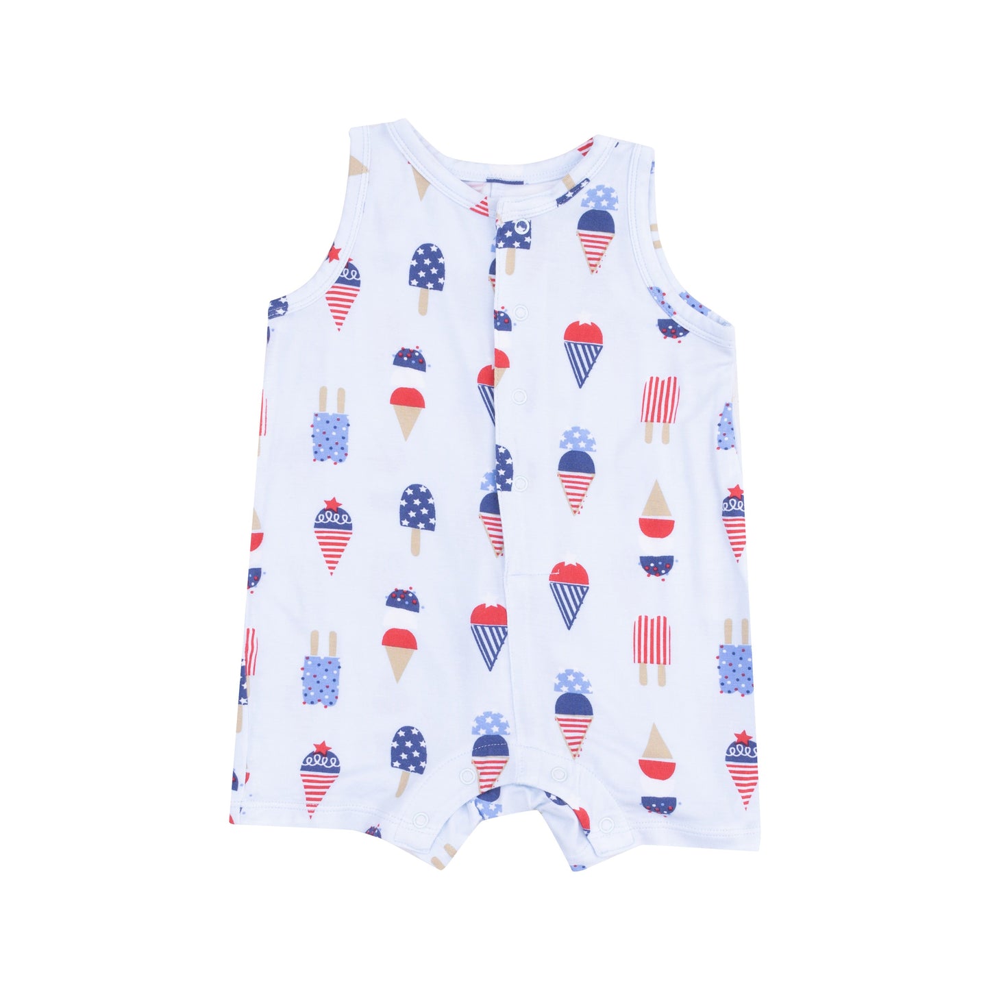 American Ice Cream Blue Sleeveless Shortie Romper