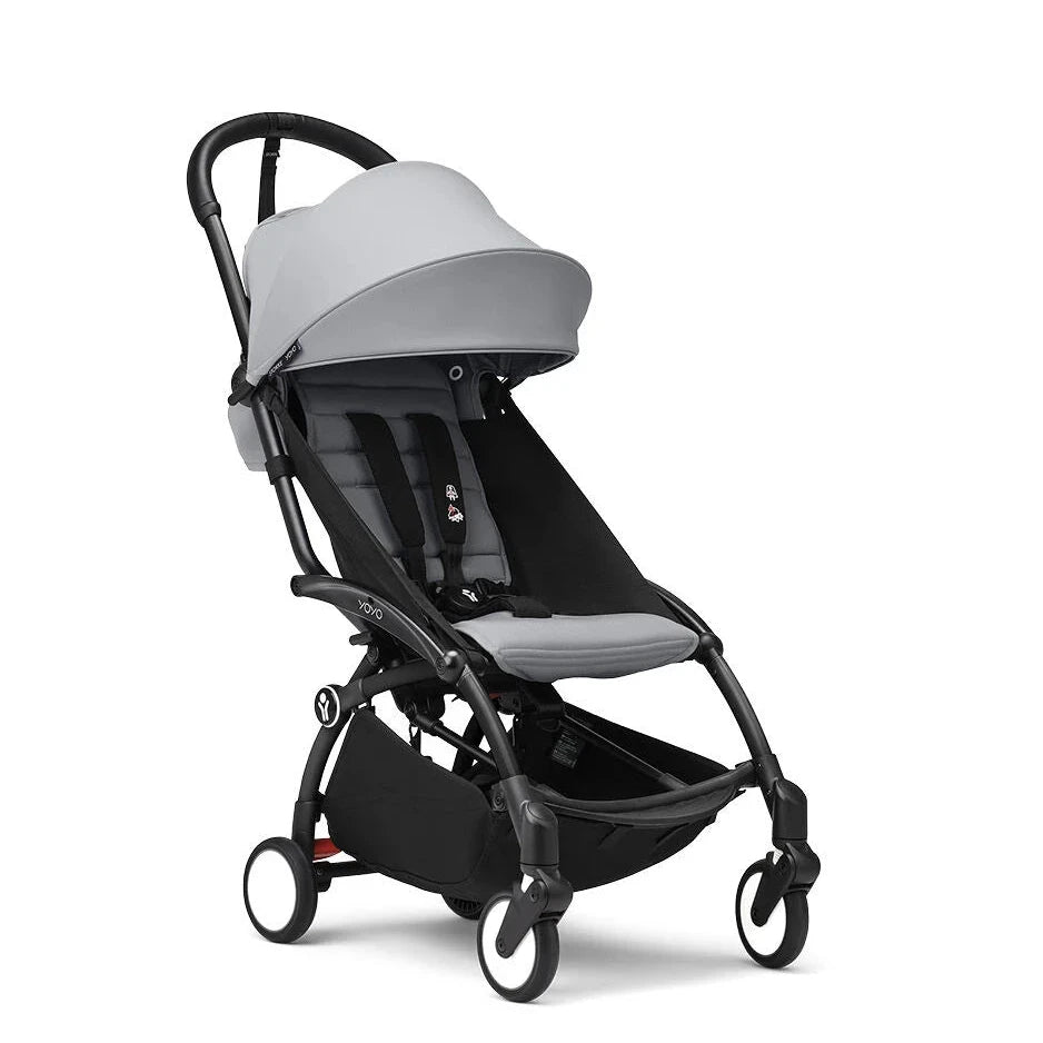 Stokke® YOYO³ Stroller From 6 Months - Stone on Black Frame