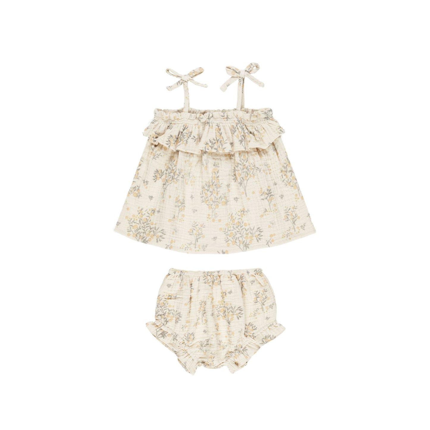 Ruffle Tube Top Set - Citrus Grove