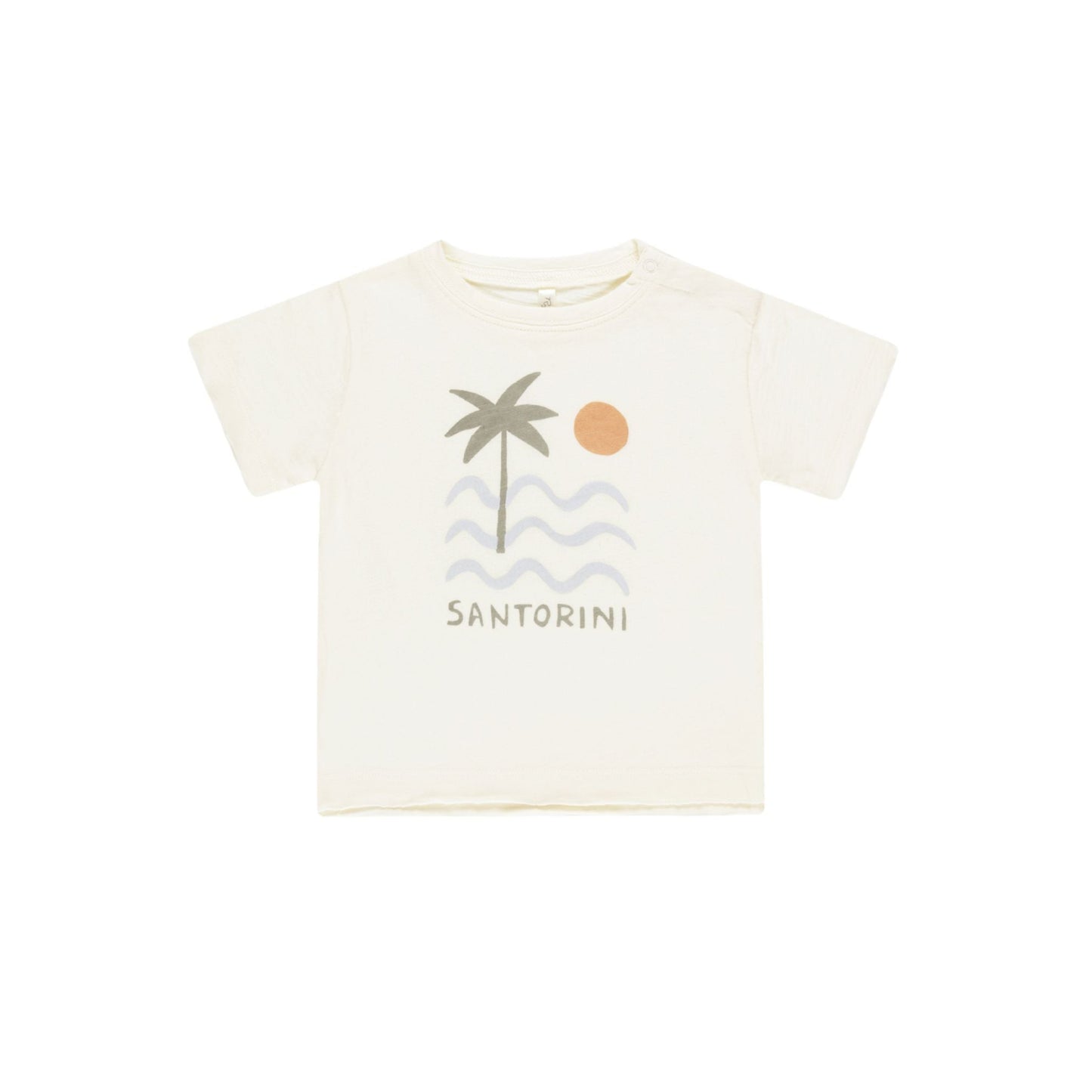Raw Edge Tee - Santorini