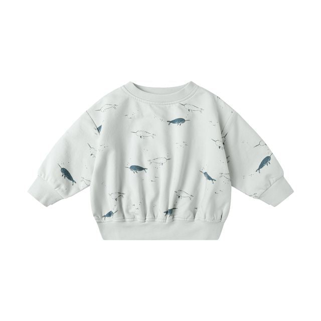 Relaxed Fleece Sweatshirt - Narwhals