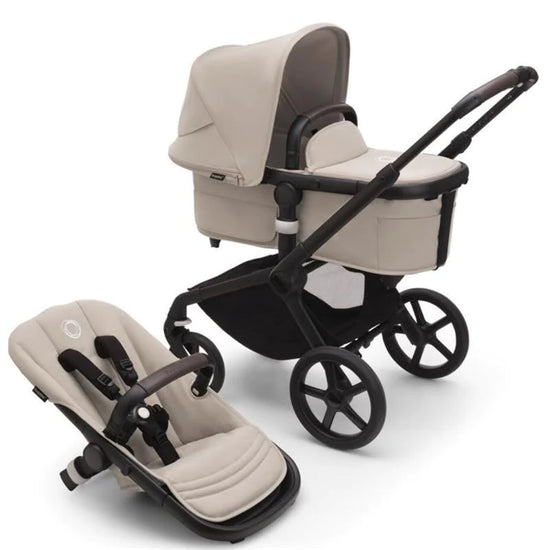 Fox 5 Stroller & Bassinet - Desert Taupe, Desert Taupe & Black Frame