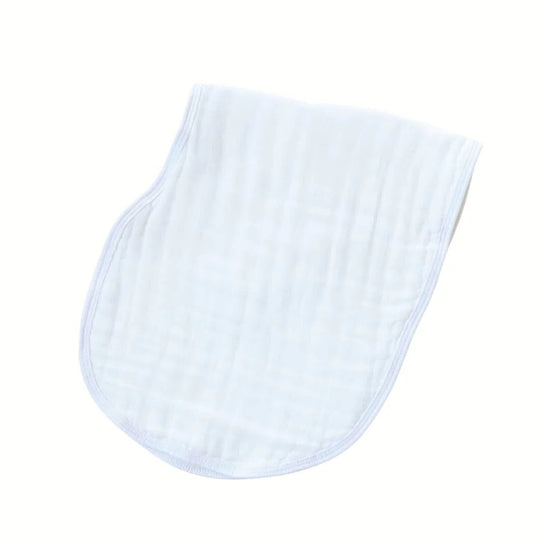 2-in-1 Burp Cloth Bib - White