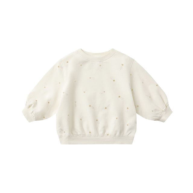 Oversized Crew Sweatshirt - Shooting Stars