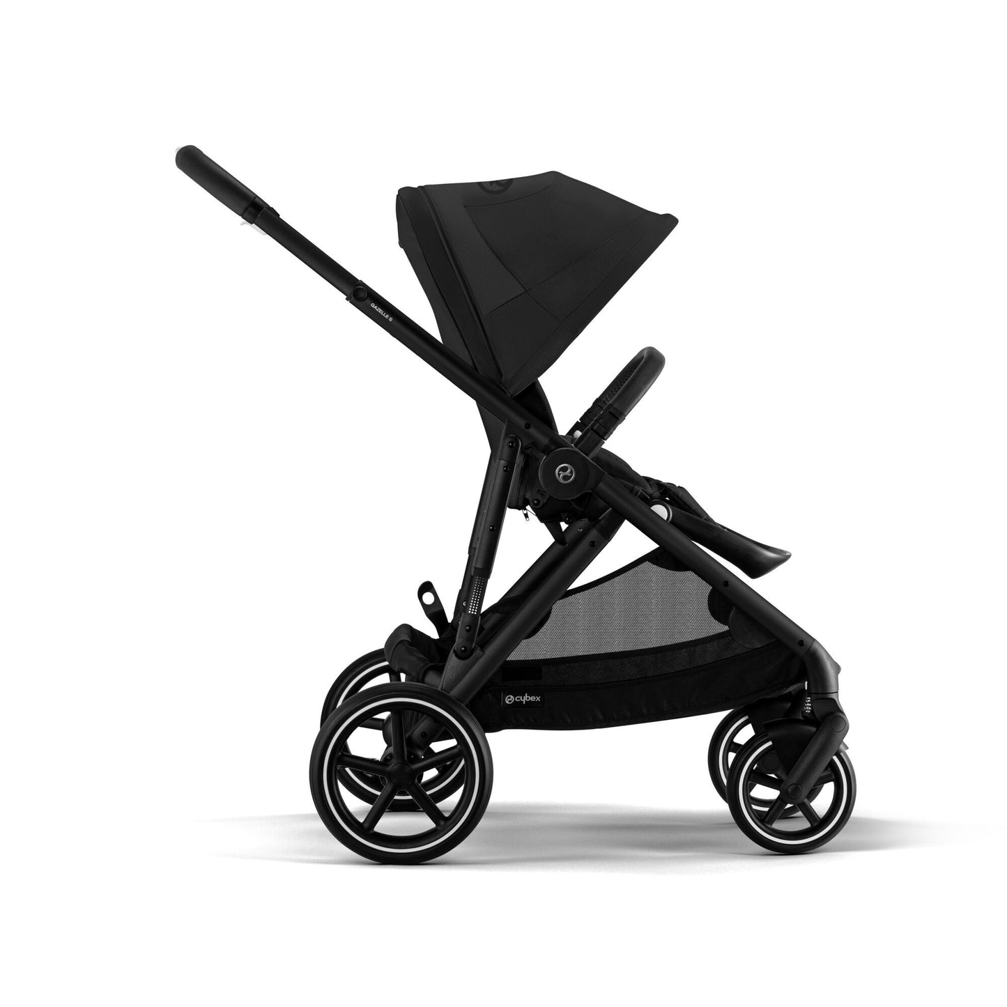 Gazelle S 2 Stroller - Moon Black & Black Frame