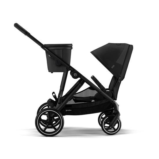 Gazelle S 2 Stroller - Moon Black & Black Frame