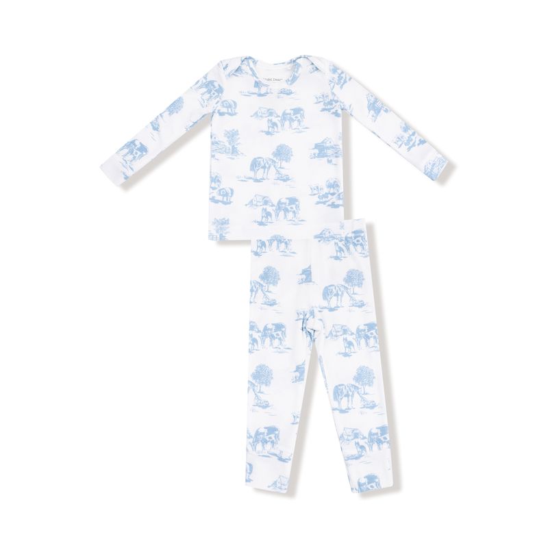Blue Farm Toile Long Sleeve Loungewear Set