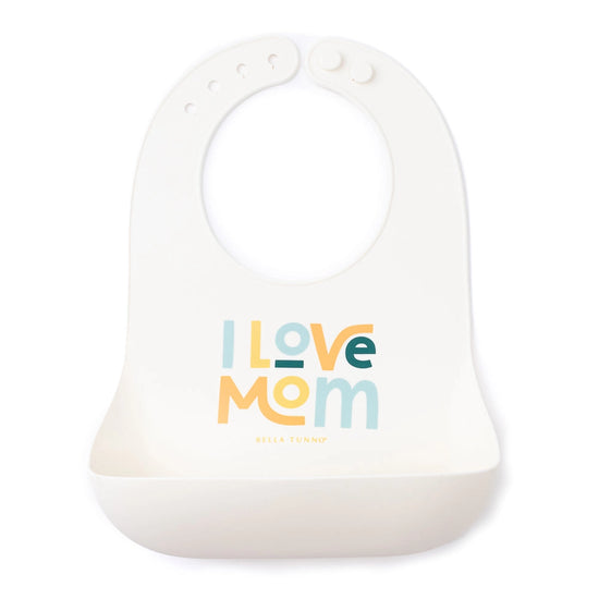 I Love Mom Wonder Bib