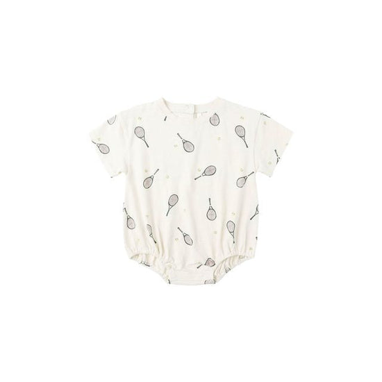 Relaxed Bubble Romper - Tennis