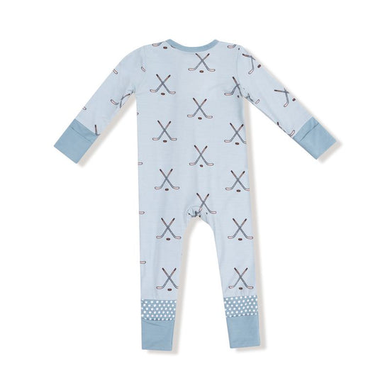 Hockey Stone Blue 2-Way Zipper Romper