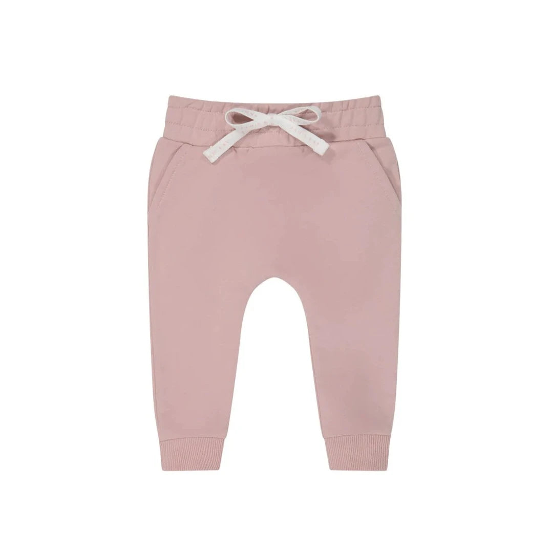 Organic Cotton Morgan Track Pant - Powder Pink