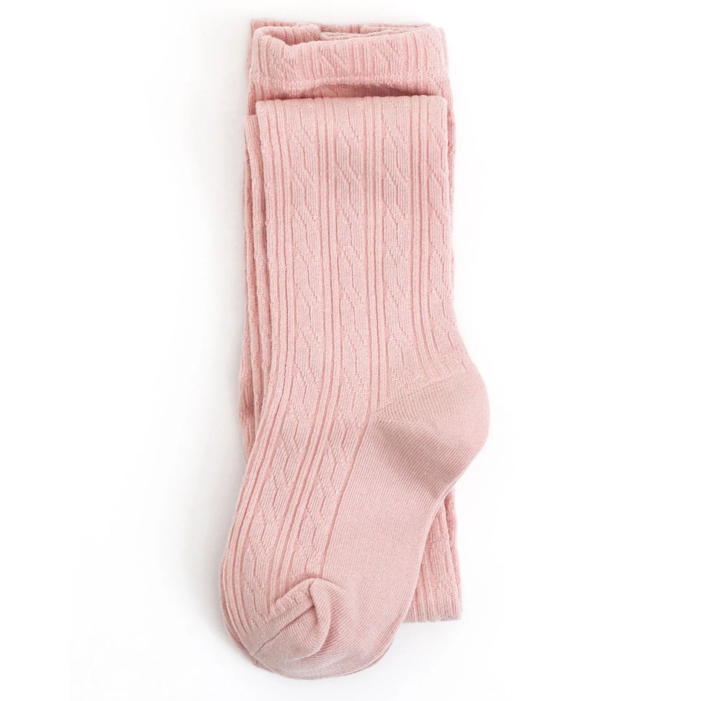 Cable Knit Tights - Ballet Pink