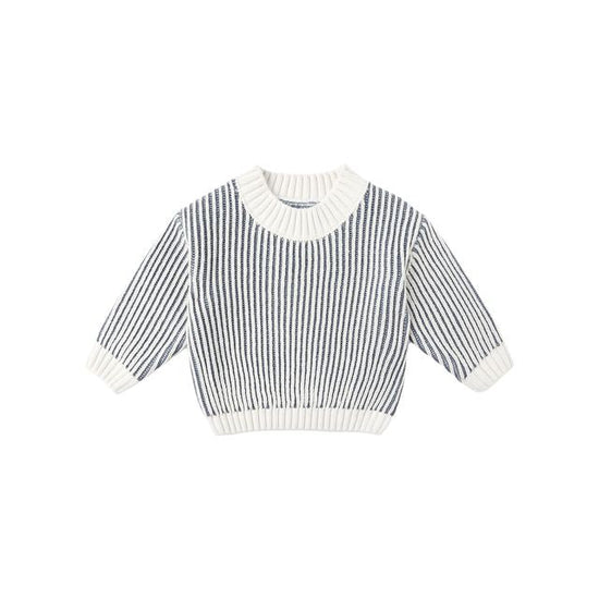 Relaxed Knit Sweater - Ocean