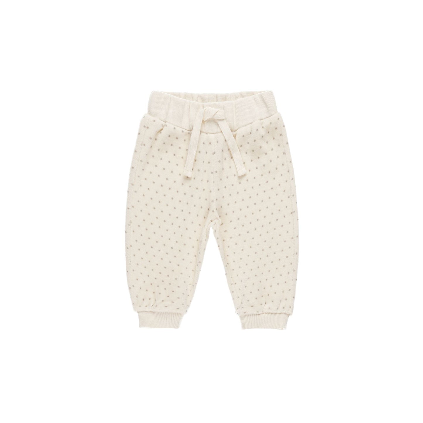 Velour Relaxed Sweatpant - Polka Dot