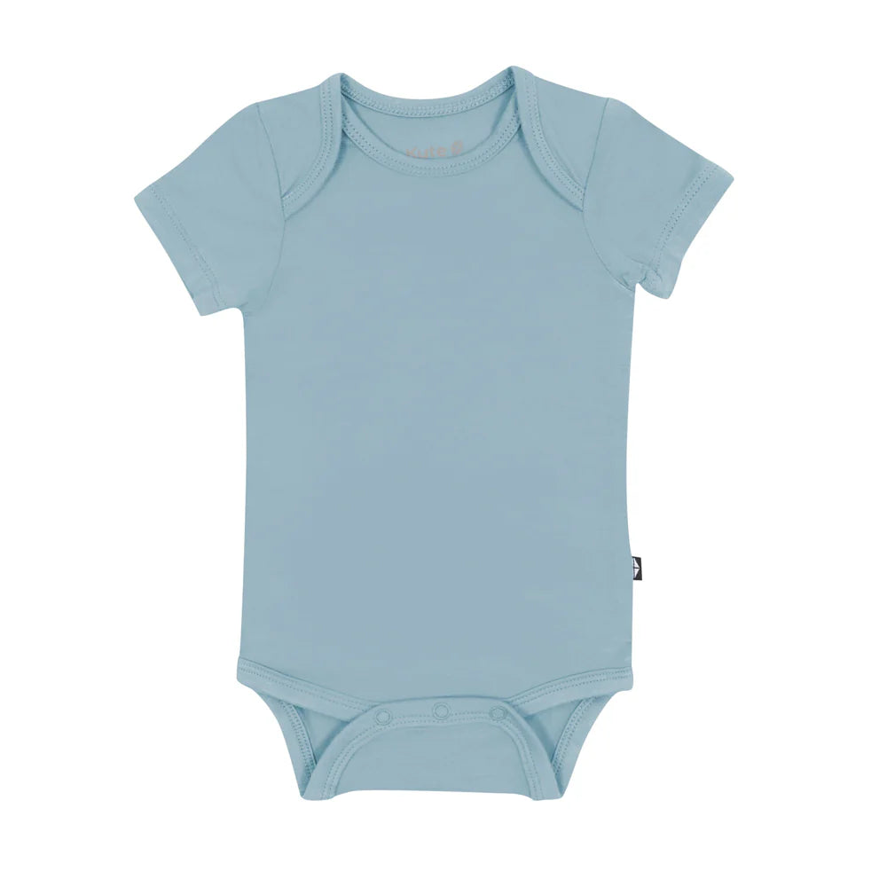 Short Sleeve Bodysuit - Dusty Blue