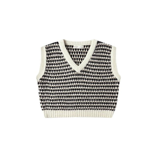 Sweater Vest - Black Speckle
