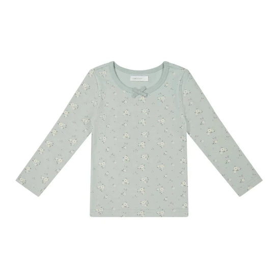 Organic Cotton Long Sleeve Top - Lulu Blue