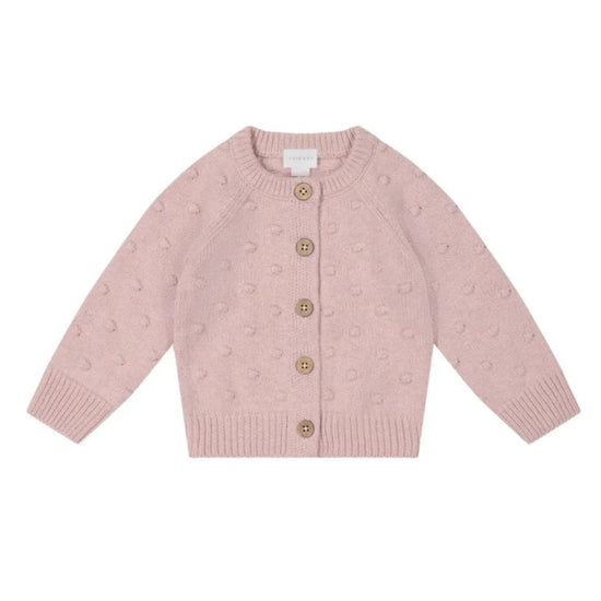 OG Dotty Knit Cardigan - Cameo Pink Marle