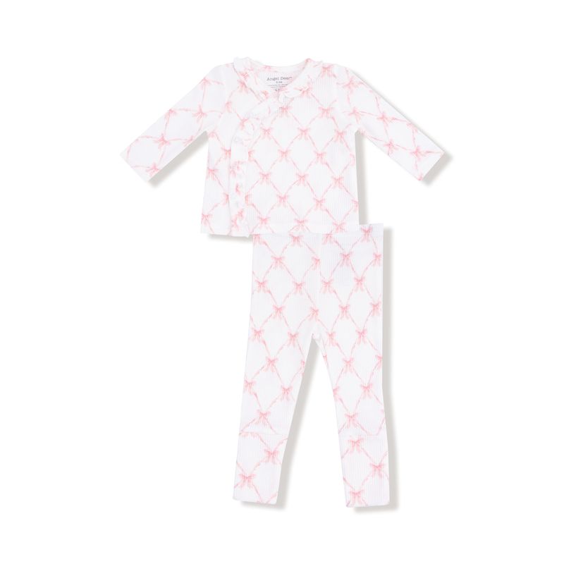 Ribbon Bow Trellis Take Me Home Set With Roll Over Cuff Pant