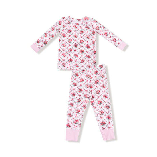 Rose Bow Lattice Long Sleeve Loungewear