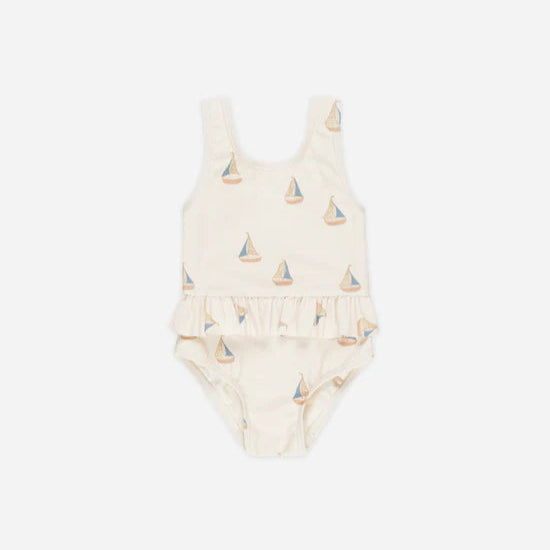 Skirted One-Piece - Sailboats
