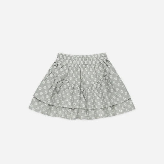Tiered Mini Skirt -  Seafoam