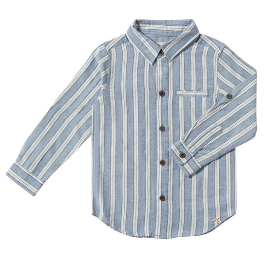 Atwood Woven Shirt - Blue/White Stripe