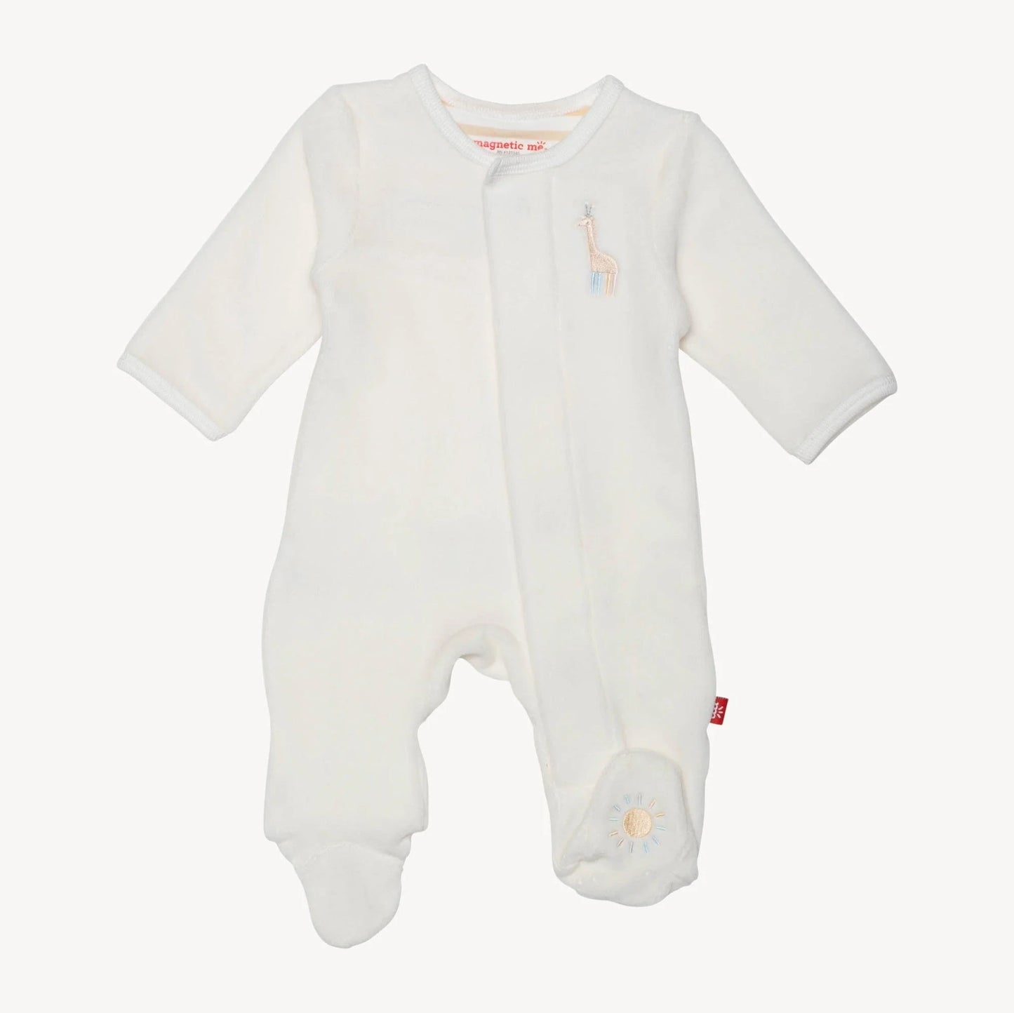 Rainbow Dreams Velour Magnetic Parent Favorite Footie