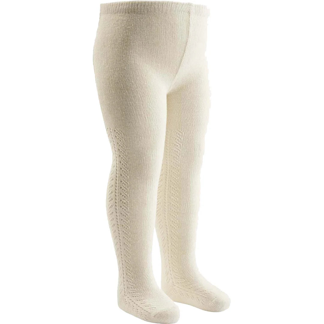 Lace Knit Tights - Balsam Cream