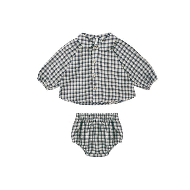Nellie Set - Navy Check