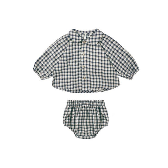 Nellie Set - Navy Check
