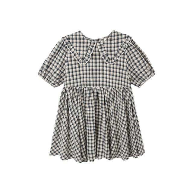 Camille Dress - Navy Check